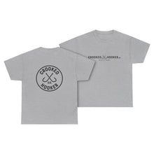 Load image into Gallery viewer, Crooked Hooker Classic T-Shirt – Sport Grey – back and front