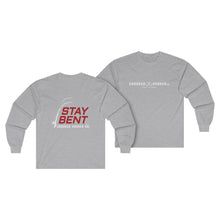 Load image into Gallery viewer, Crooked Hooker Stay Bent Long Sleeve T-Shirt – Sport Grey – back and front