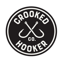Load image into Gallery viewer, 3&quot; Crooked Hooker Circle Decal - Black
