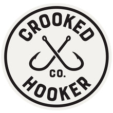 Load image into Gallery viewer, 5&quot; Crooked Hooker Circle Decal - White
