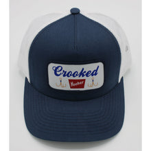 Load image into Gallery viewer, Crooked Hooker Woven Beer Patch 5-Panel Trucker Cap