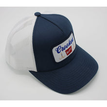Load image into Gallery viewer, Crooked Hooker Woven Beer Patch 5-Panel Trucker Cap
