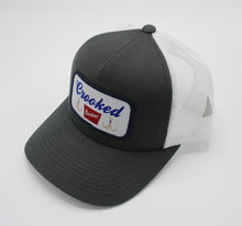 Load image into Gallery viewer, Crooked Hooker Woven Beer Patch 5-Panel Trucker Cap