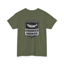 Load image into Gallery viewer, Crooked Hooker Salmon Badge T-Shirt
