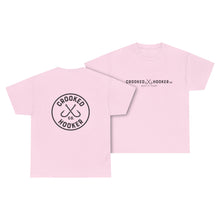 Load image into Gallery viewer, Crooked Hooker Classic T-Shirt – Light Pink – back and front
