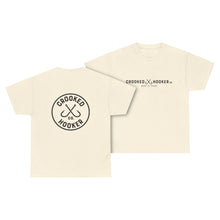 Load image into Gallery viewer, Crooked Hooker Classic T-Shirt – Natural – back and front
