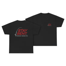 Load image into Gallery viewer, Crooked Hooker Stay Bent T-Shirt – Black – back and front
