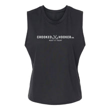 Load image into Gallery viewer, Crooked Hooker Classic Go-To Crop Muscle Tank Keep It Tight
