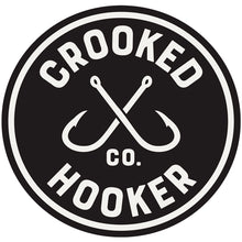 Load image into Gallery viewer, 5&quot; Crooked Hooker Circle Decal - Black
