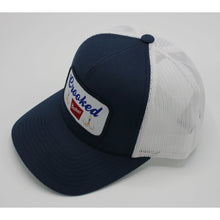 Load image into Gallery viewer, Woven Beer Patch 5-Panel Trucker Cap
