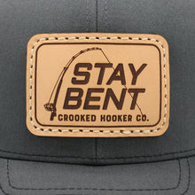 Load image into Gallery viewer, Stay Bent Premium Leather Patch 6-Panel Trucker Cap
