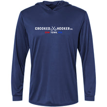 Load image into Gallery viewer, Cow Town USA Tuna Badge Long Sleeve Hooded UV Protection Shirt
